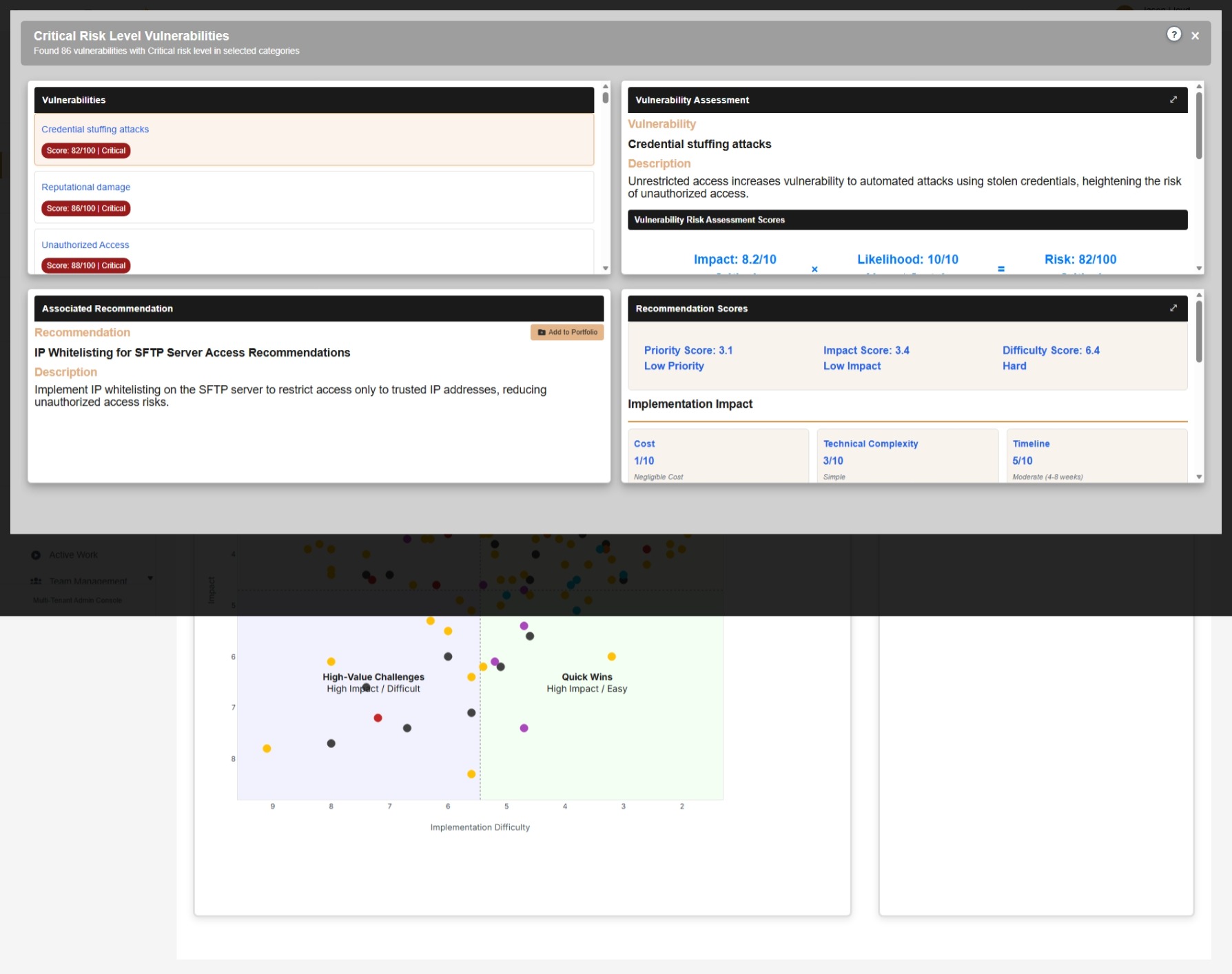 Vulnerability Selected