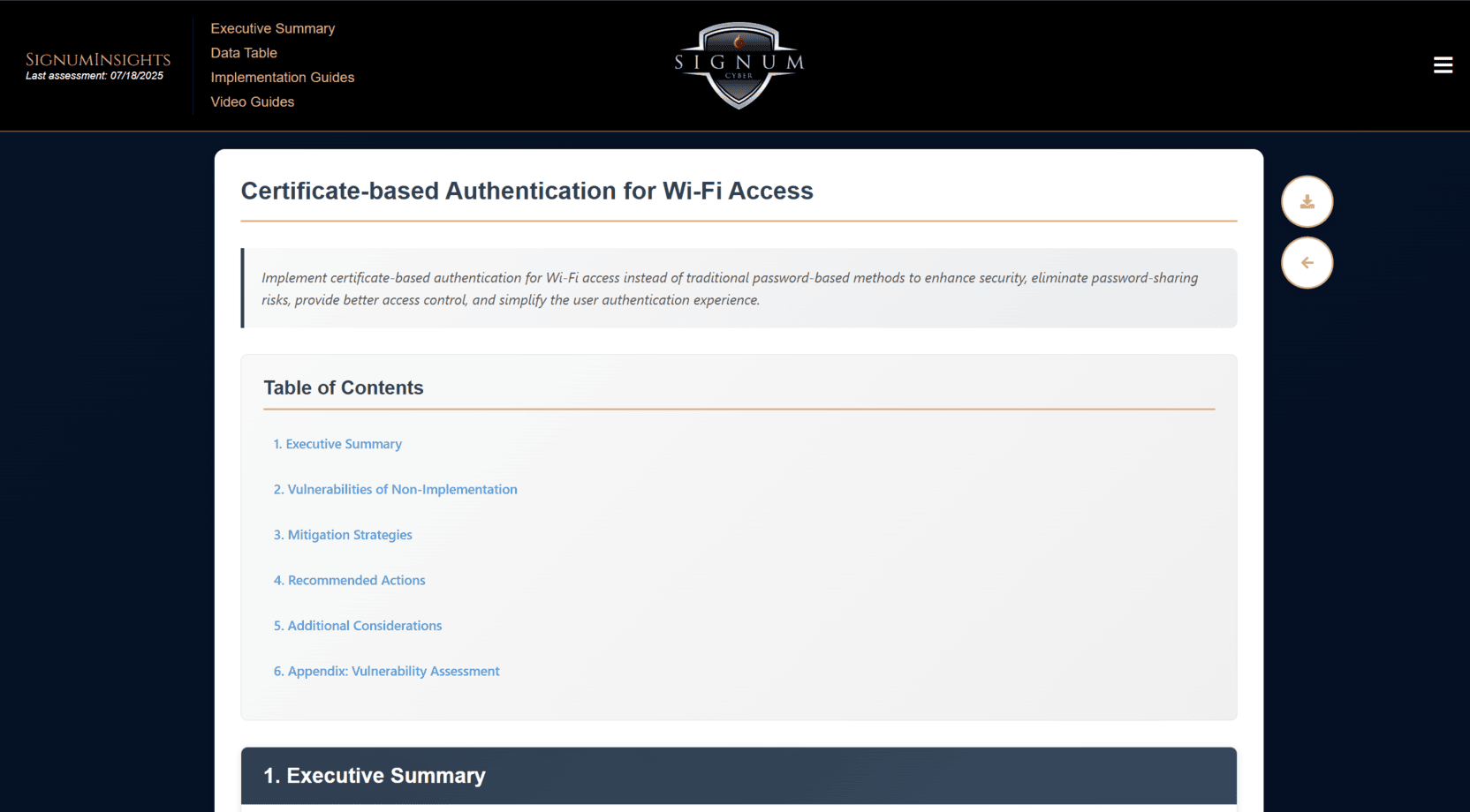 Compliance Reports Dashboard