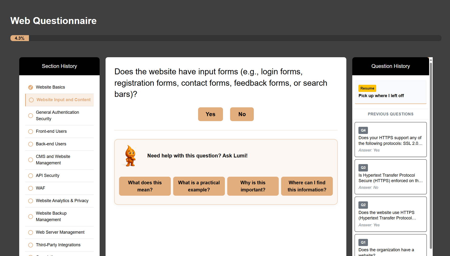 Questionnaire Management